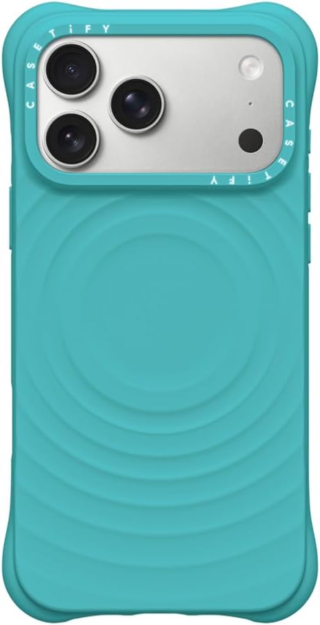 CASETiFY Ripple Case for iPhone 16 Pro [Silicone / 6.6 ft. 2X Military Grade Drop Protection/Compatible with Magsafe] - Black
