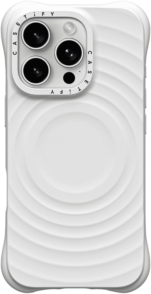 CASETiFY Ripple Case for iPhone 16 Pro [Silicone / 6.6 ft. 2X Military Grade Drop Protection/Compatible with Magsafe] - Black