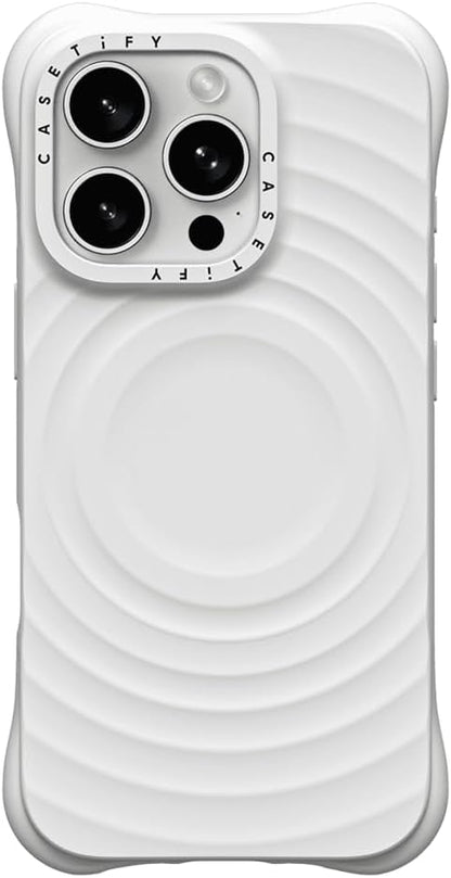 CASETiFY Ripple Case for iPhone 16 Pro [Silicone / 6.6 ft. 2X Military Grade Drop Protection/Compatible with Magsafe] - Black