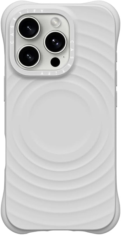 CASETiFY Ripple Case for iPhone 16 Pro [Silicone / 6.6 ft. 2X Military Grade Drop Protection/Compatible with Magsafe] - Black
