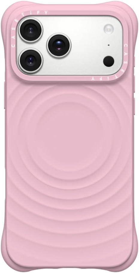CASETiFY Ripple Case for iPhone 16 Pro [Silicone / 6.6 ft. 2X Military Grade Drop Protection/Compatible with Magsafe] - Black