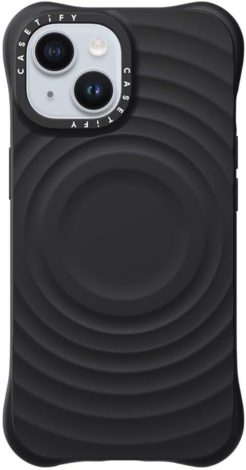CASETiFY Ripple Case for iPhone 16 Pro [Silicone / 6.6 ft. 2X Military Grade Drop Protection/Compatible with Magsafe] - Black