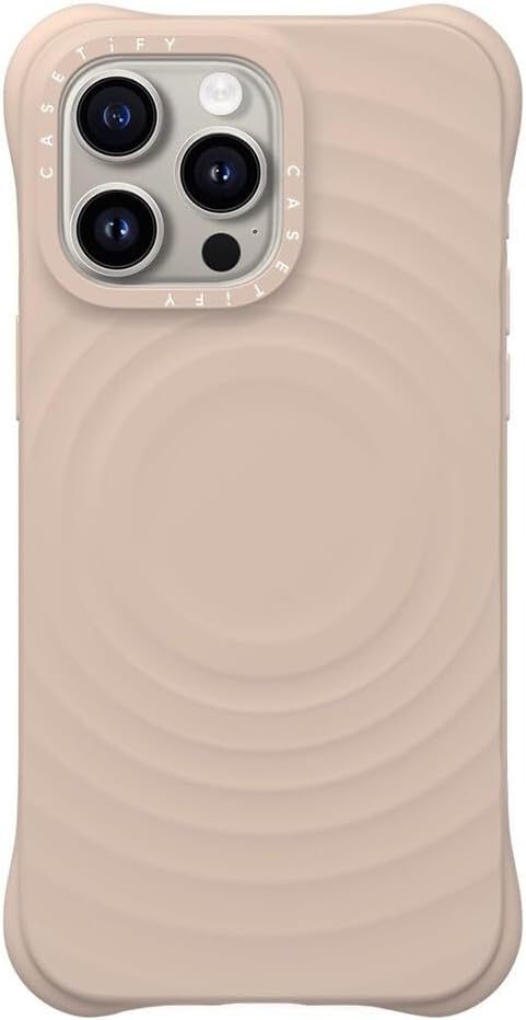 CASETiFY Ripple Case for iPhone 16 Pro [Silicone / 6.6 ft. 2X Military Grade Drop Protection/Compatible with Magsafe] - Black