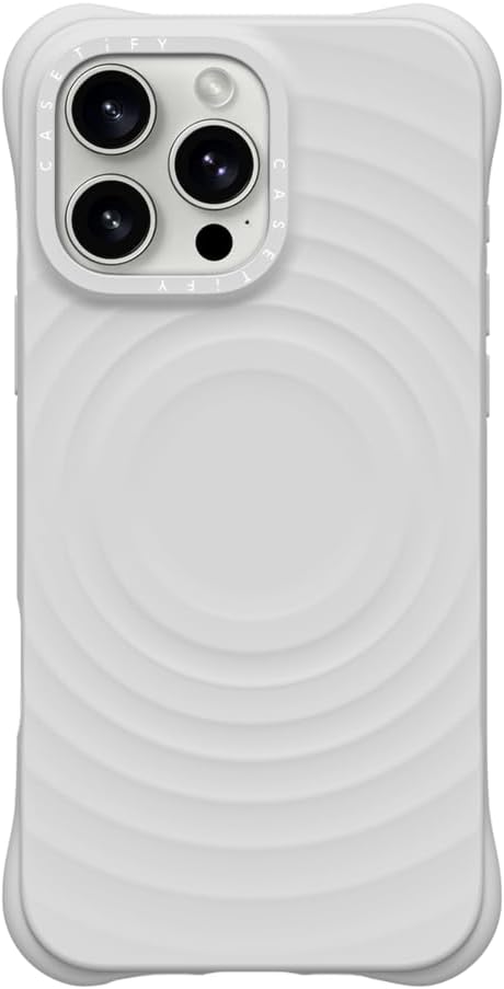 CASETiFY Ripple Case for iPhone 16 Pro [Silicone / 6.6 ft. 2X Military Grade Drop Protection/Compatible with Magsafe] - Black