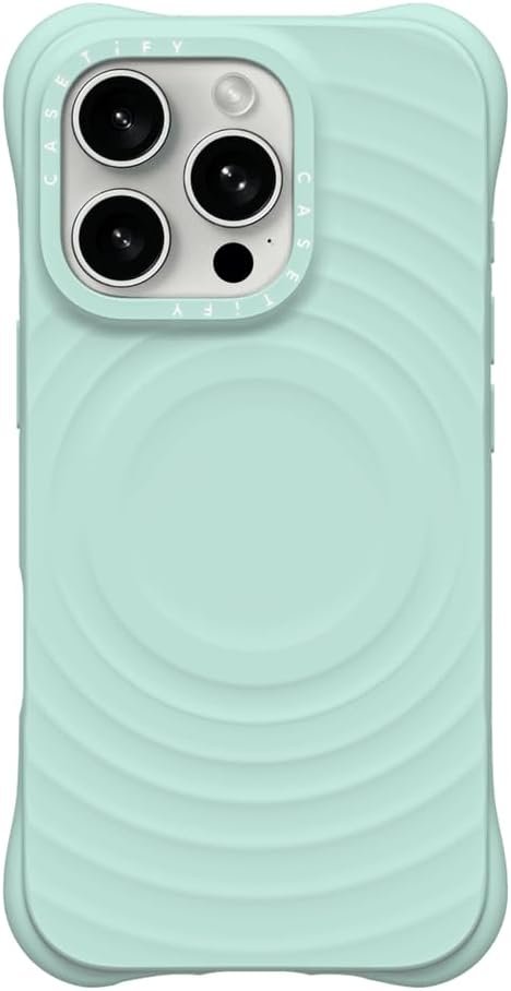 CASETiFY Ripple Case for iPhone 16 Pro [Silicone / 6.6 ft. 2X Military Grade Drop Protection/Compatible with Magsafe] - Black