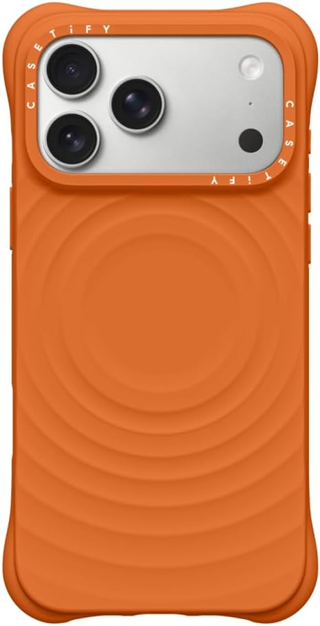 CASETiFY Ripple Case for iPhone 16 Pro [Silicone / 6.6 ft. 2X Military Grade Drop Protection/Compatible with Magsafe] - Black