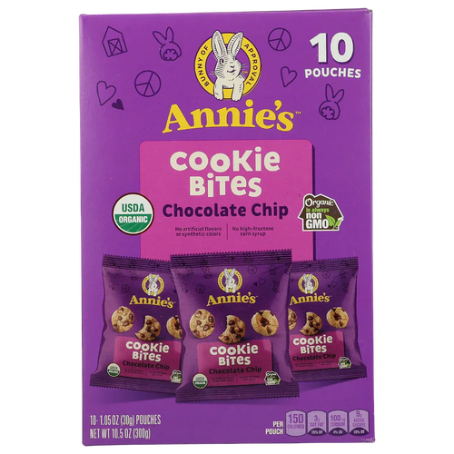 Organic Chocolate Chip Cookie Bites (10 CT)