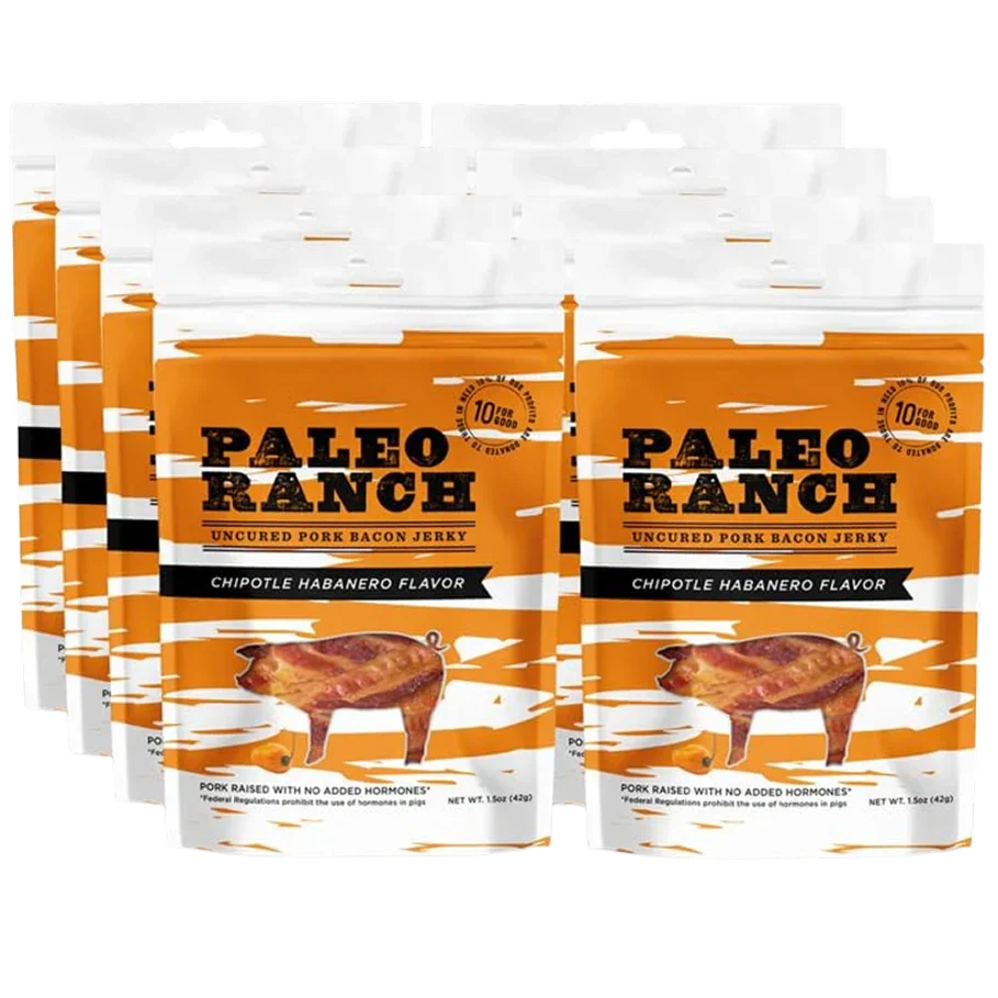 Chipotle Habanero Pork Bacon Jerky (8 Pack)