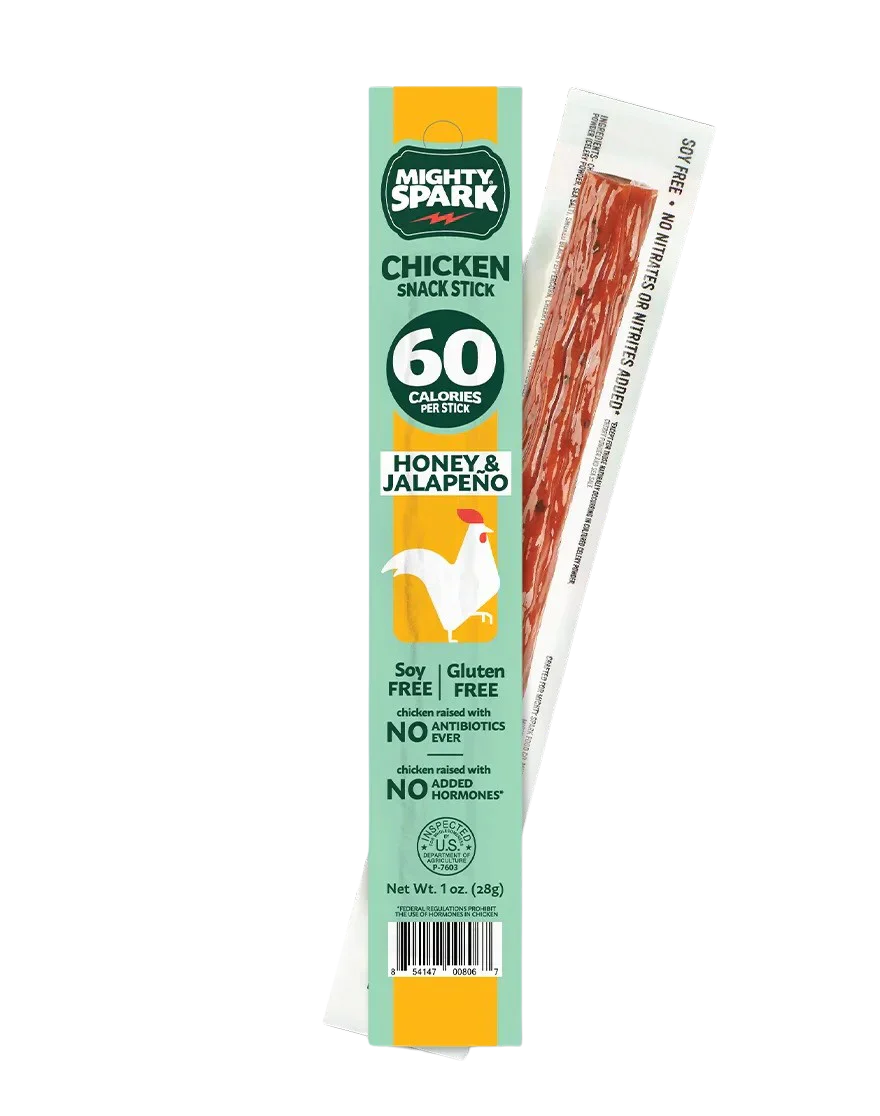 Chicken Snack Sticks - Honey and Jalapeno (12 Pack)