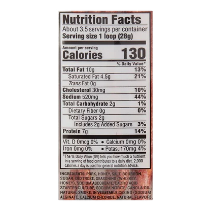 Salami Sticks Honey Bourbon (16 packs)