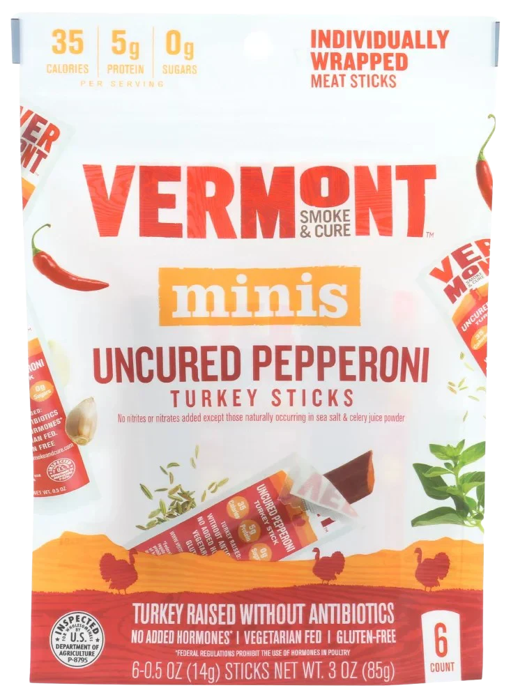 Uncured Pepperoni Turkey Sticks (6 CT)