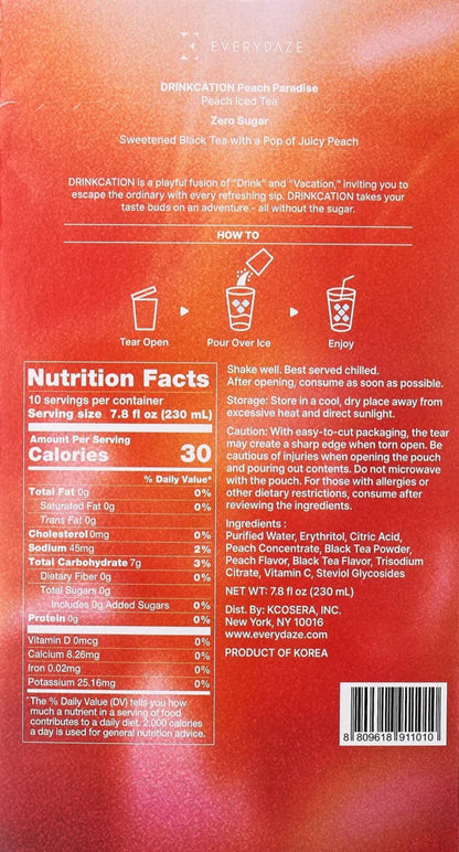 Drinkcation Peach Paradise (10 CT)