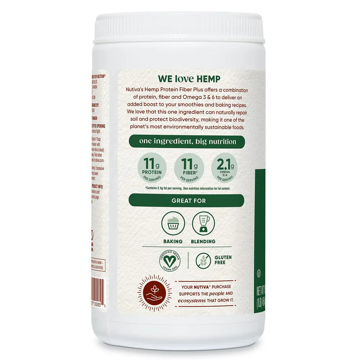 Hemp Protein Hi-Fiber Powder