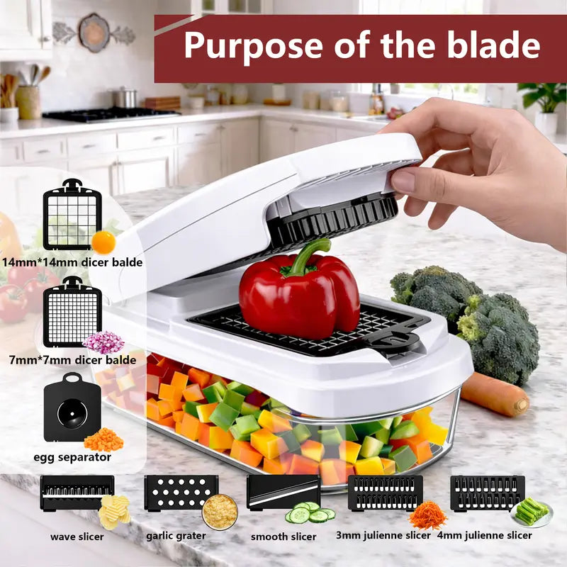 SNOFRID 8-in-1 Multifunctional Vegetable Cutter