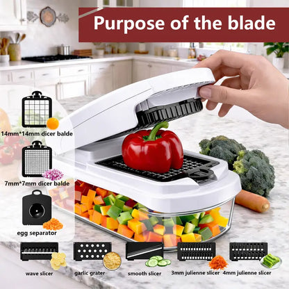 SNOFRID 8-in-1 Multifunctional Vegetable Cutter