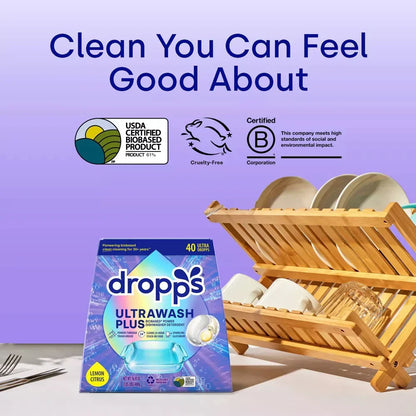 UltraWash Plus Biobased Power Dishwasher  Pod - Lemon  (40 CT)