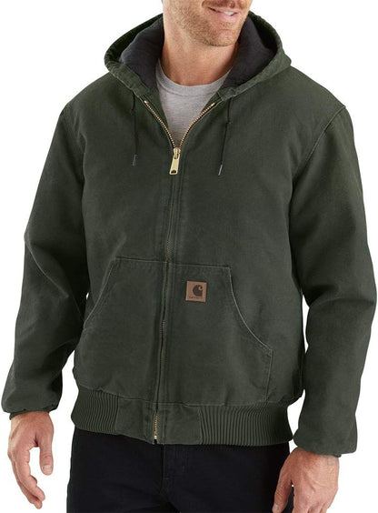Men's Big-Tall Quilted Flannel Lined Sandstone Active Jacket