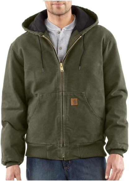 Men's Big-Tall Quilted Flannel Lined Sandstone Active Jacket