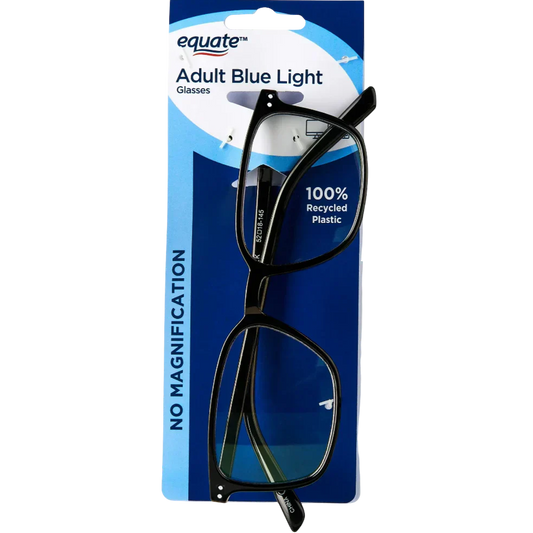 Adult Blue Light Glasses No Magnification - Black