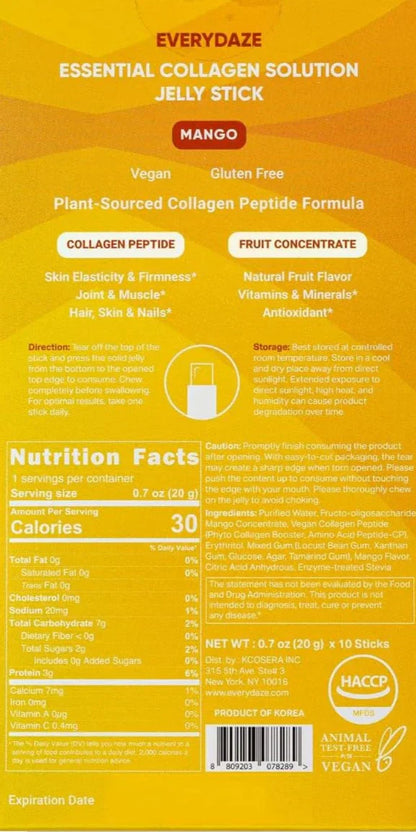 Essential Collagen Solution Jelly Stick - Mango (10 CT)