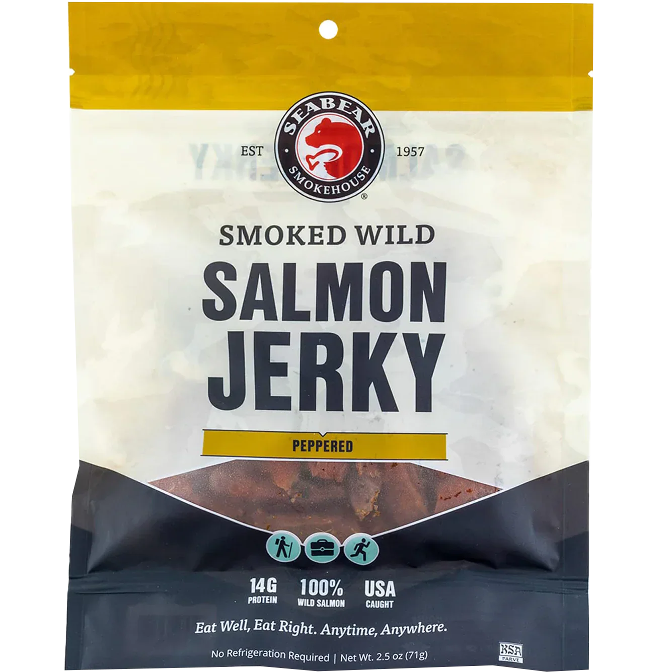 Peppered Smoked Wild Salmon Jerky
