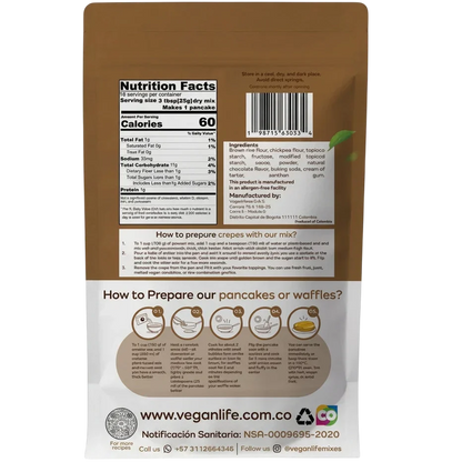 Vegan Mixes Chocolate Pancake Mix