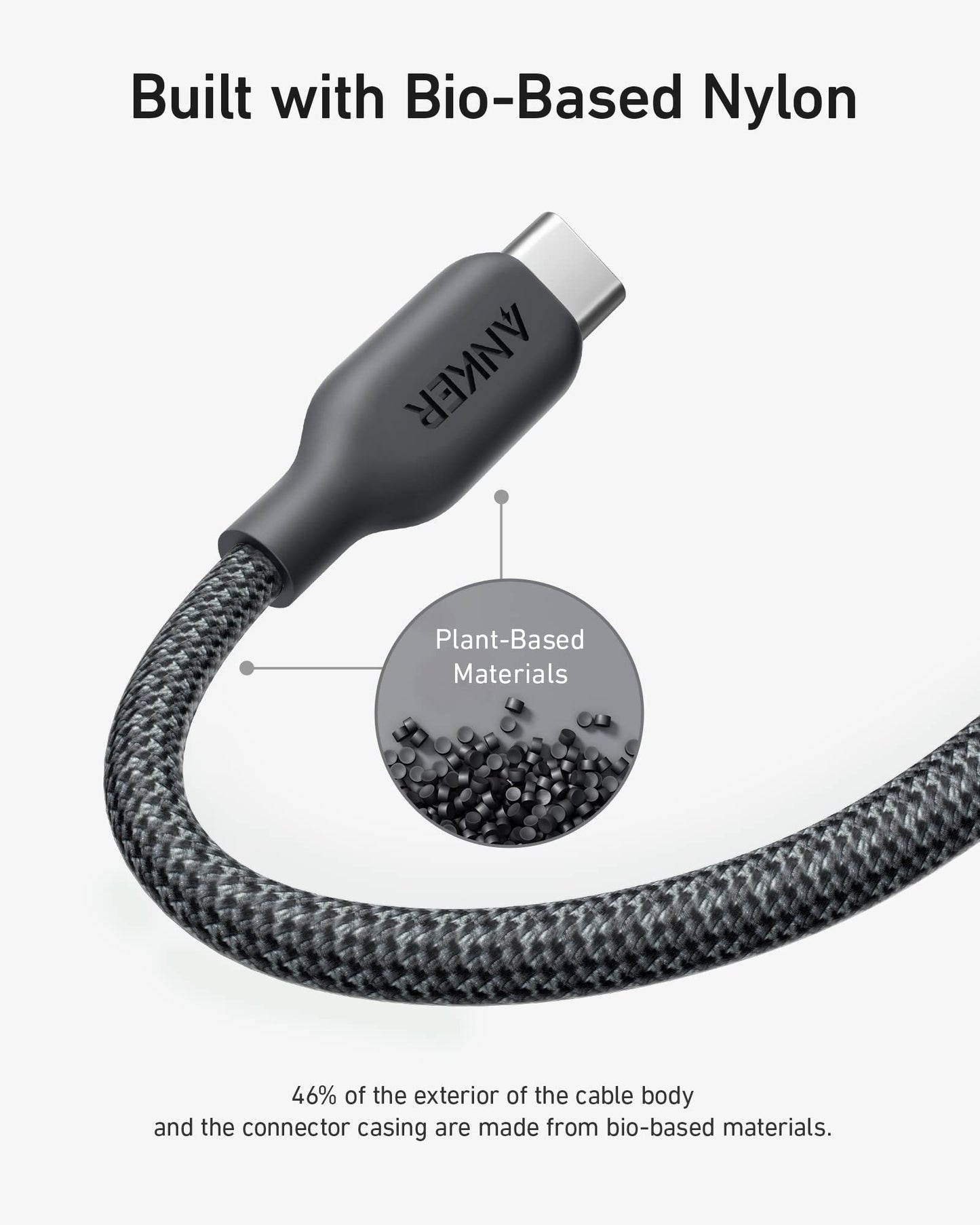 Anker 543 USB C to USB C Cable (240W, 10 ft)