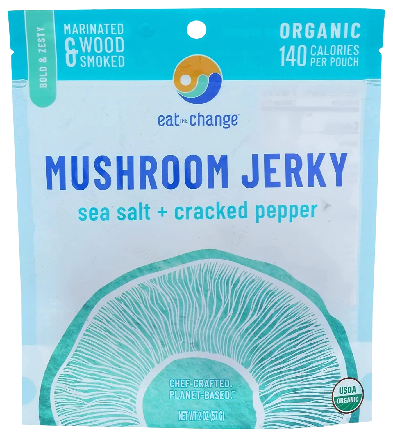 Sea Salt & Cracked Pepper Mushroom Jerky