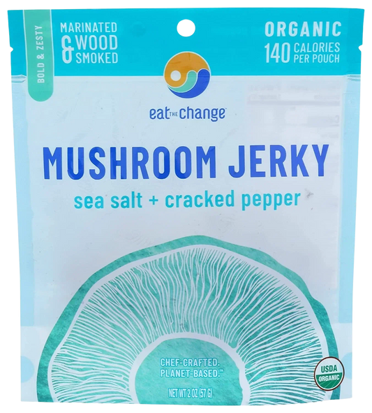 Sea Salt & Cracked Pepper Mushroom Jerky