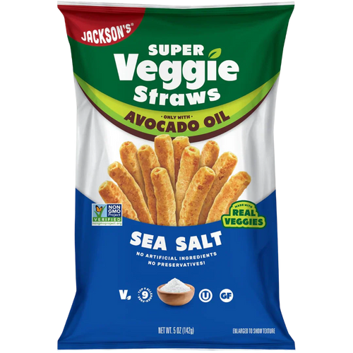 Super Veggie Straws With Avocado Oil - Sea Salt