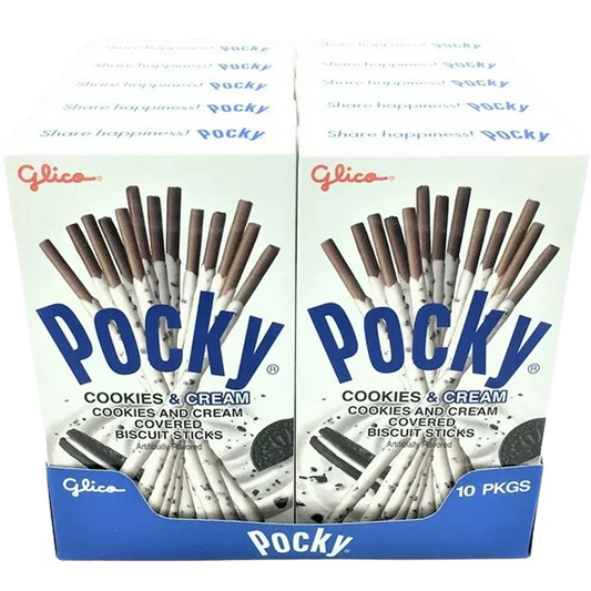 Pocky Cookies & Cream Biscuit Sticks (10 Pack)