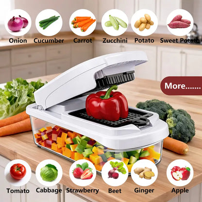 SNOFRID 8-in-1 Multifunctional Vegetable Cutter