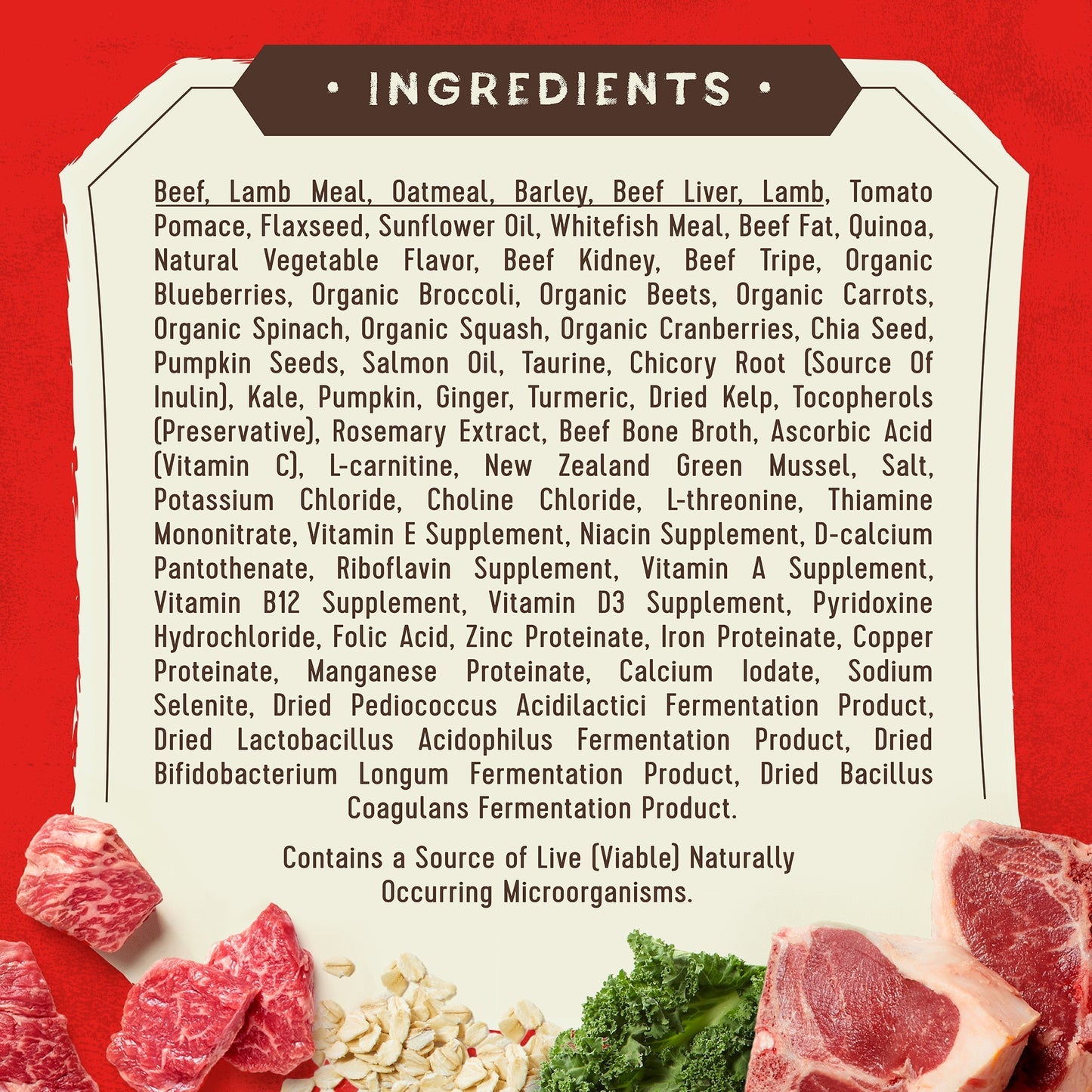 SuperBlends Raw Coated Beef, Beef Liver & Lamb Recipe + Superfoods for Dogs