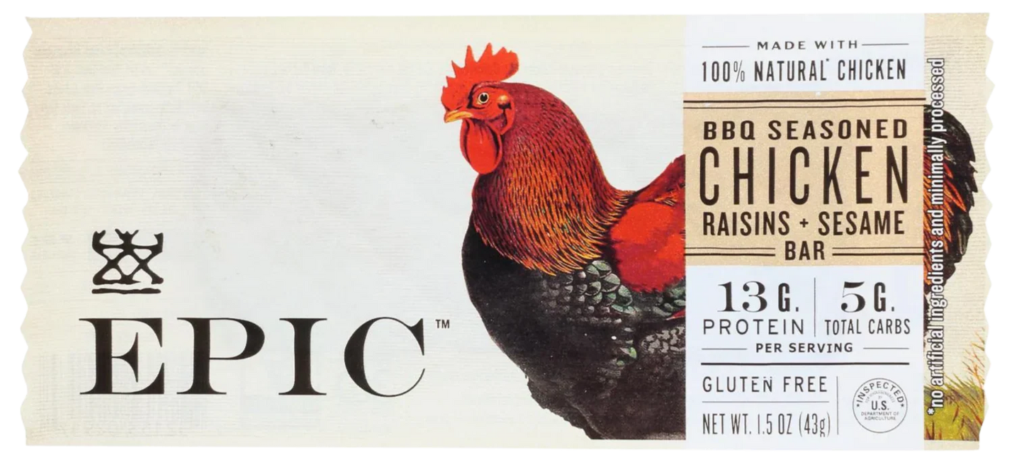 Bbq Seasoned Chicken Raisin Sesame Bar