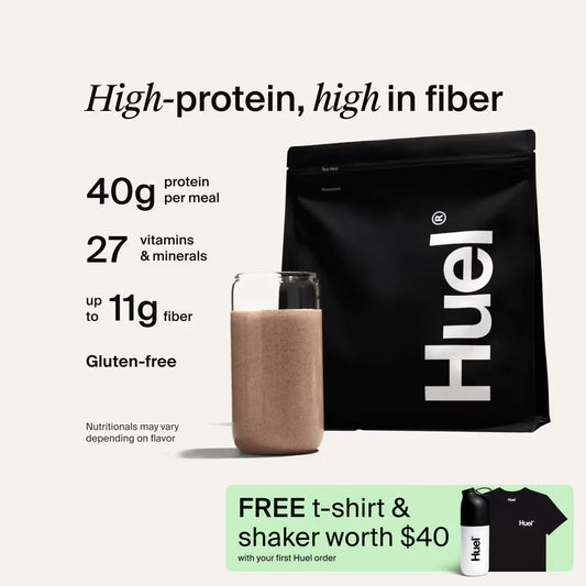 Huel Black Edition | 40g Protein | 26 Vitamins & Minerals | 17 Servings