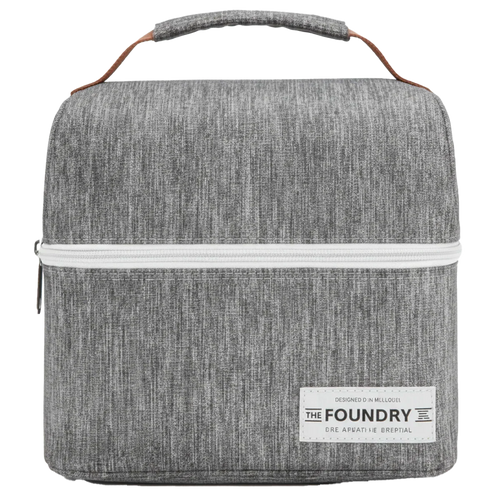 Dexter Lunch Bag - Woven Texture Steel