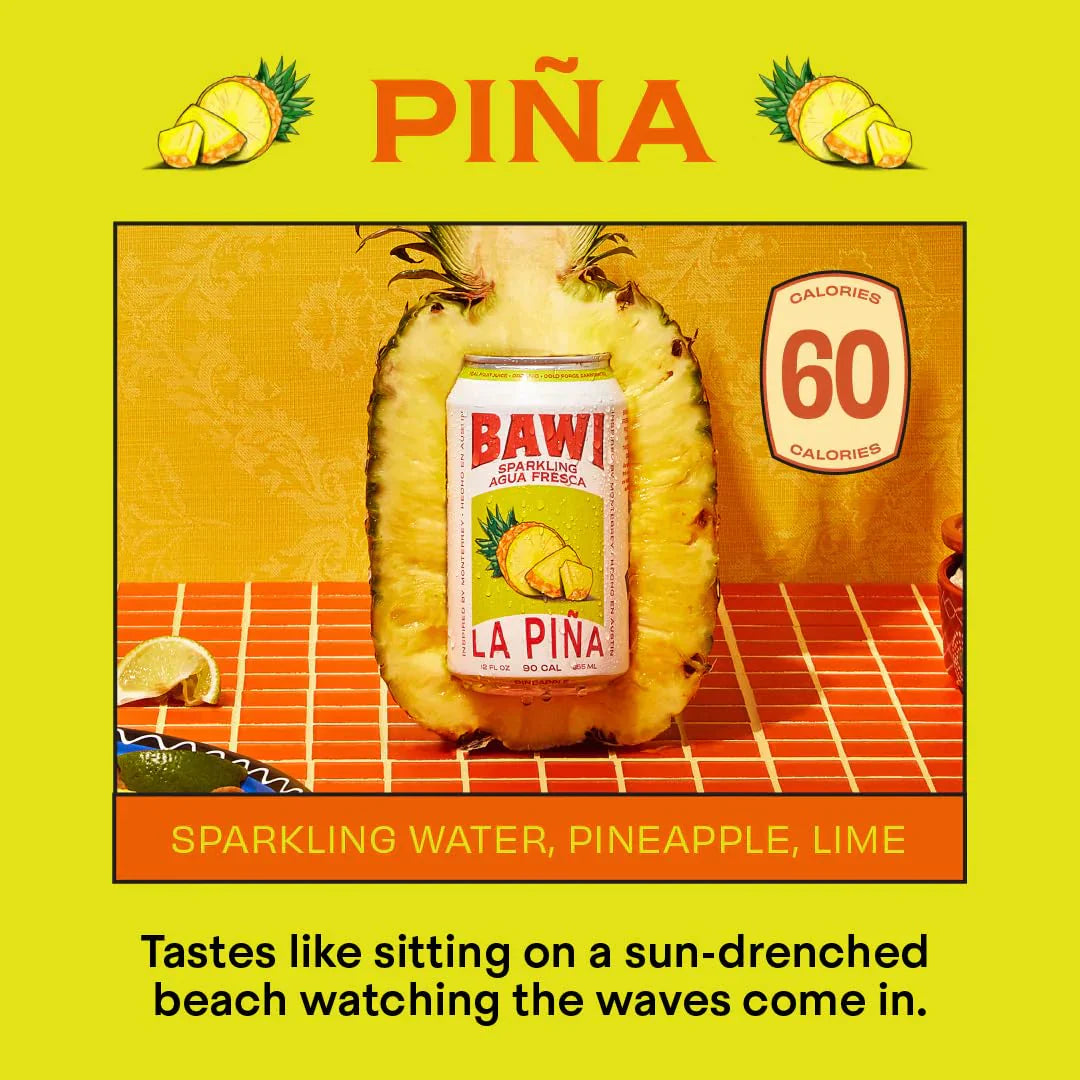 Sparkling Agua Fresca La Pi?a ¨C Pineapple (4 Pack)