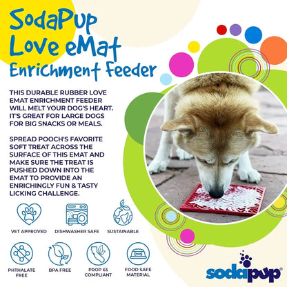 Love eMat ¨C Durable Dog Lick Mat Feeder