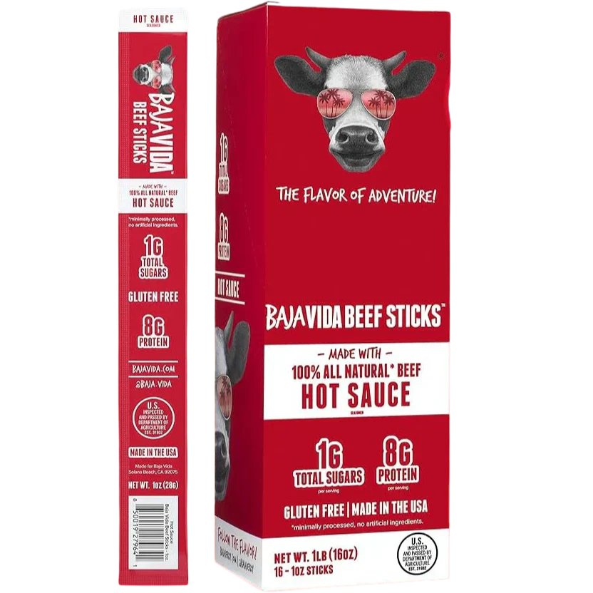 Hot Sauce Beef Stick (16 CT)