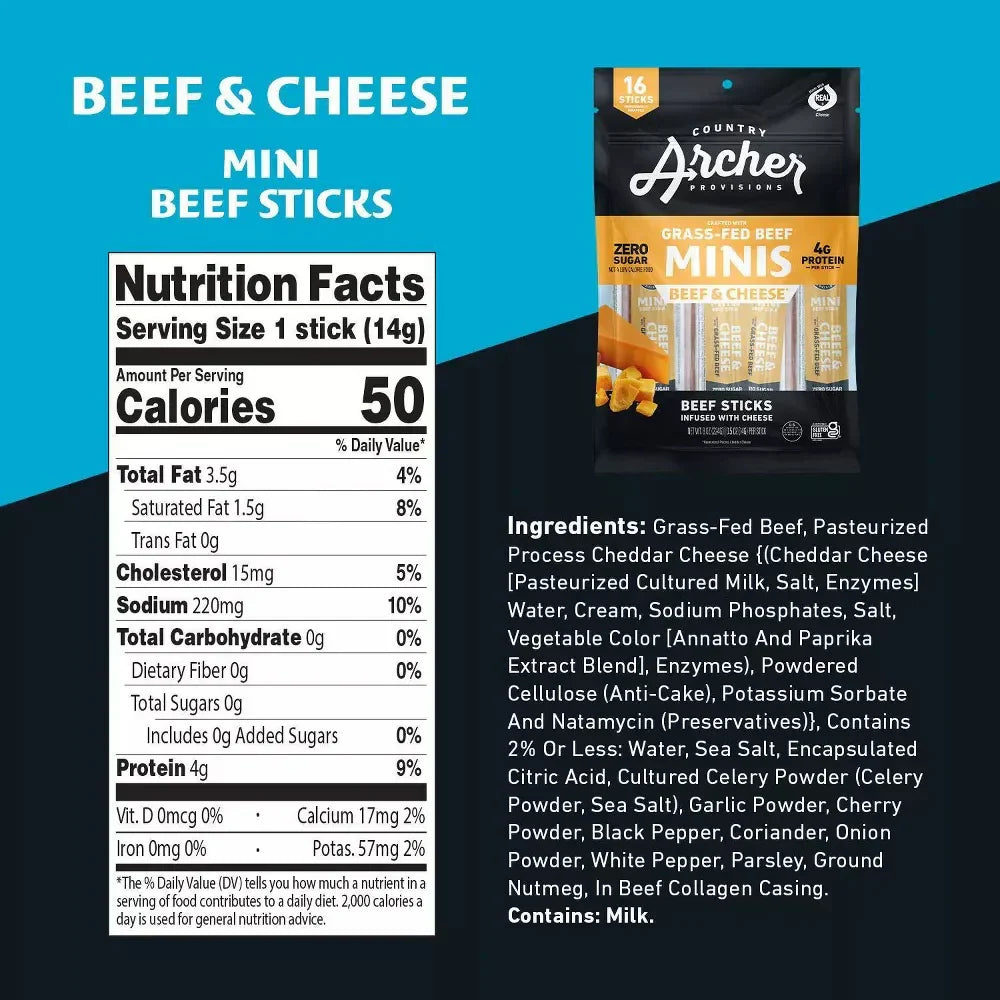 Beef Jerky & Cheese Sticks