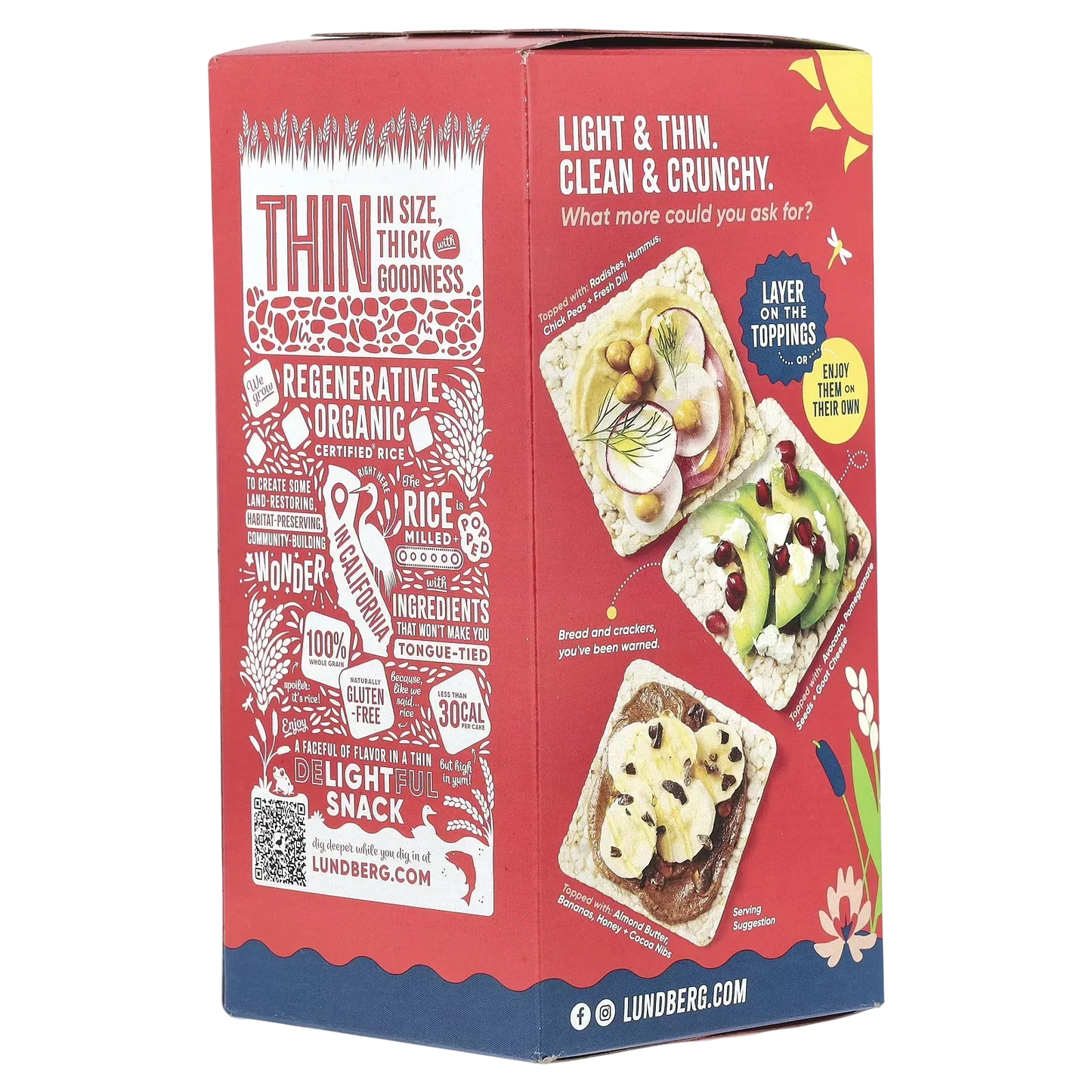 Organic Red Rice & Quinoa Brown Rice Cakes