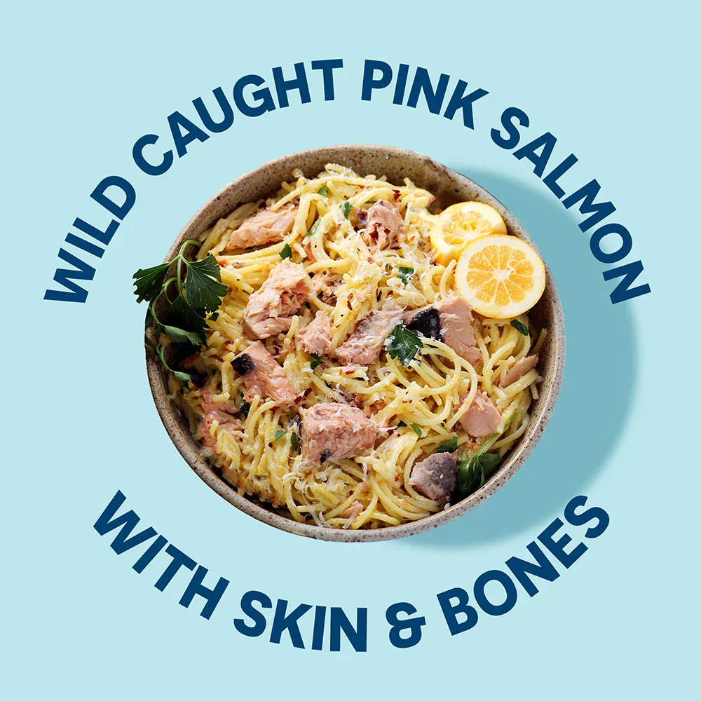 Wild Pink Salmon with Skin & Bones