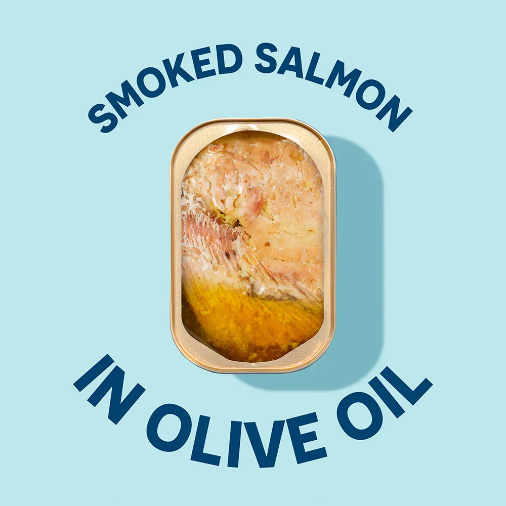 Wild Smoked Pink Salmon Fillets in Extra Virgin Olive Oil
