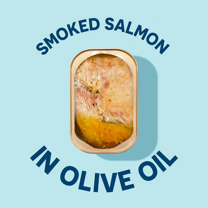 Wild Smoked Pink Salmon Fillets in Extra Virgin Olive Oil