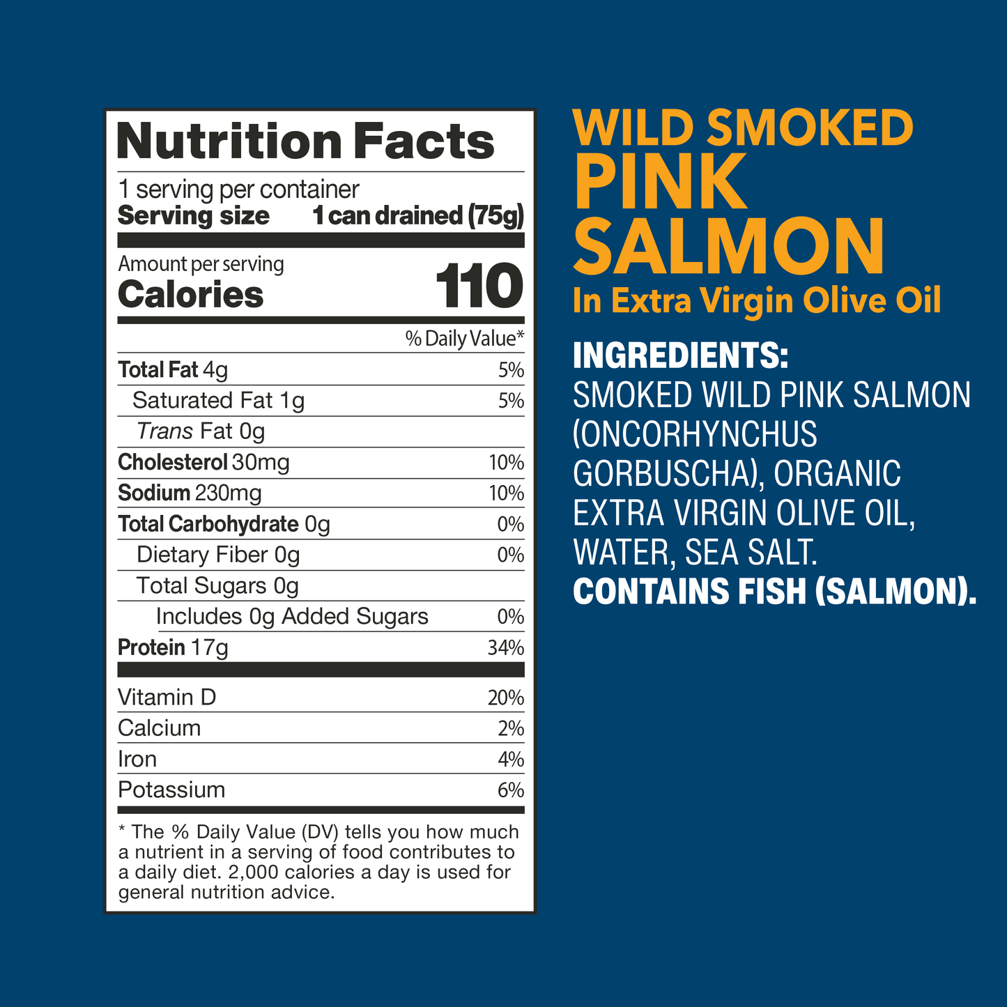 Wild Smoked Pink Salmon Fillets in Extra Virgin Olive Oil