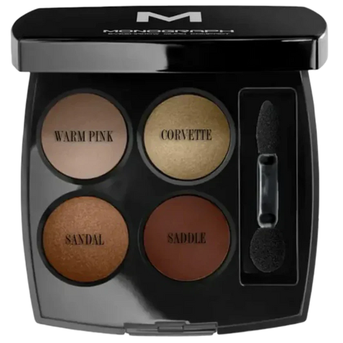 Monograph Eyeshadow Quads 5 - Warm Pink, Corvette, Sandle, Saddle