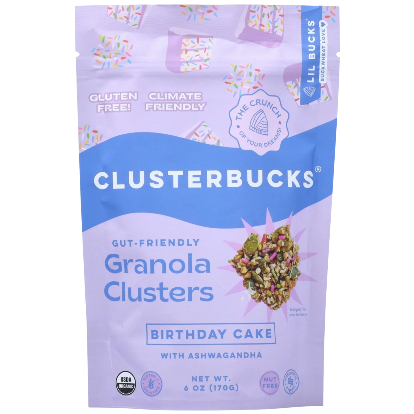 Organic Birthday Cake Clusterbucks Granola