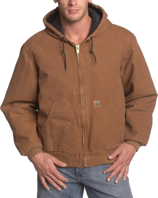 Men's Big-Tall Quilted Flannel Lined Sandstone Active Jacket