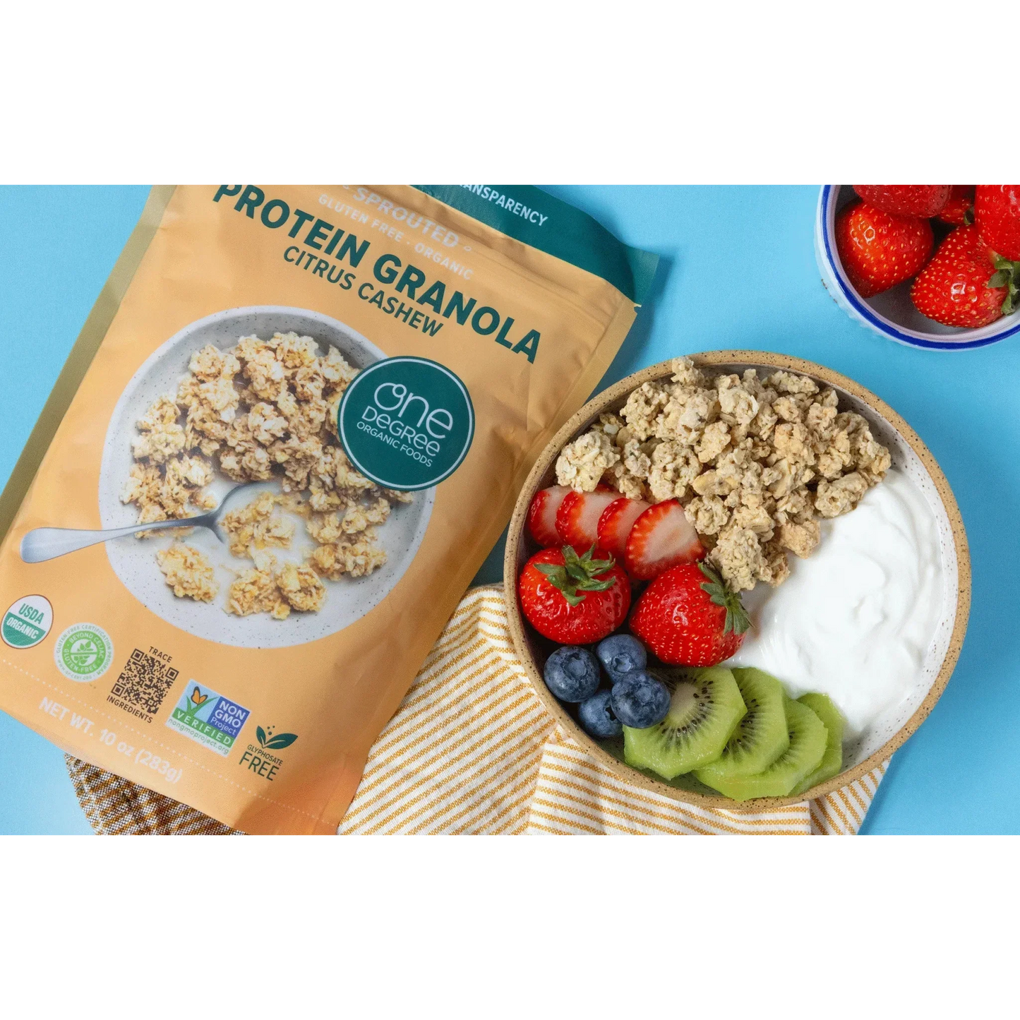 Organic Protein Citrus Cashew Granola