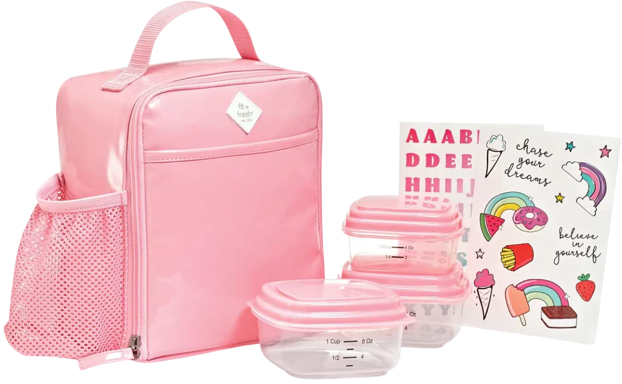 Blake DIY Insulated Lunch Bag - Pink